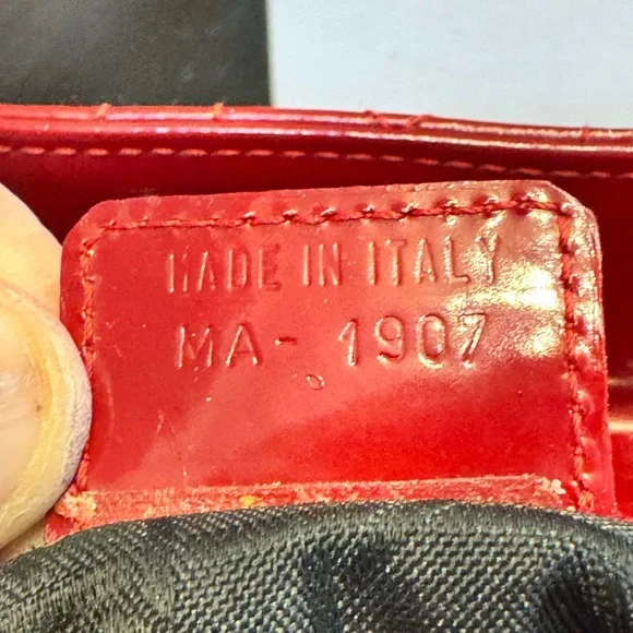 GUC Lady Dior Red Quilted Handbag w/ COA - Picture 15 of 16